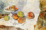 Поль Гоген Натюрморт, тарелка с фруктами-1880